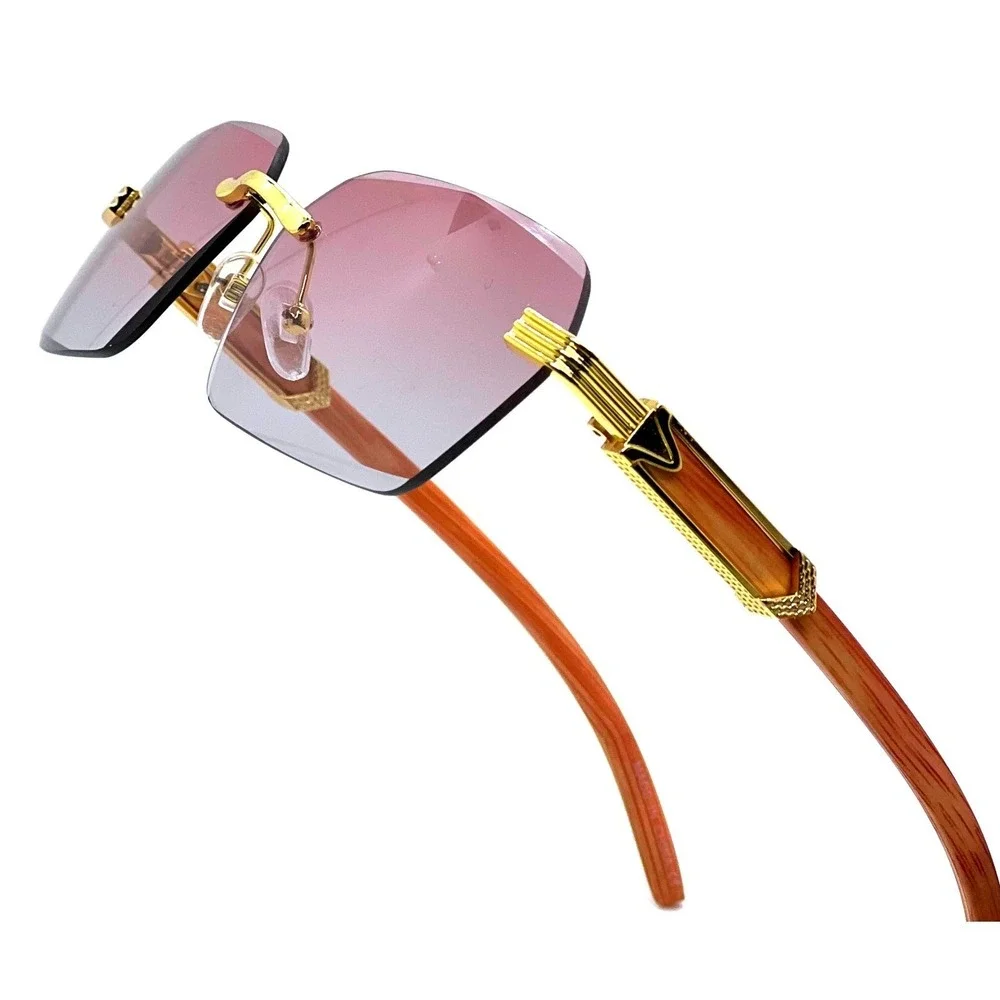 Classy Women Fashion Sunglasses‎ Female Square Gold Frame Trendy Eyewear Ladys